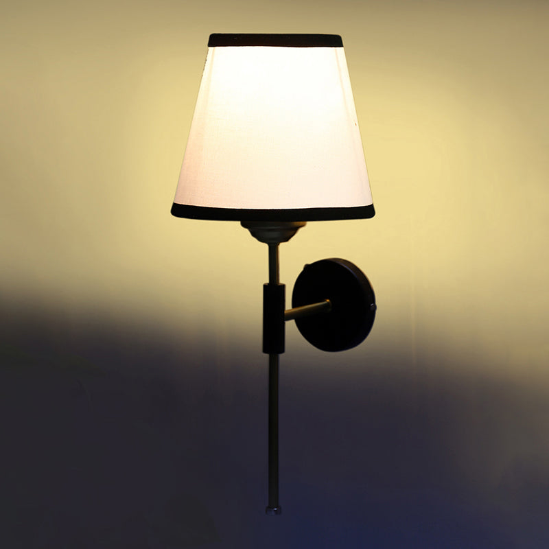 Beryll Edge Steel & Cotton Wall Lamp - White image 5