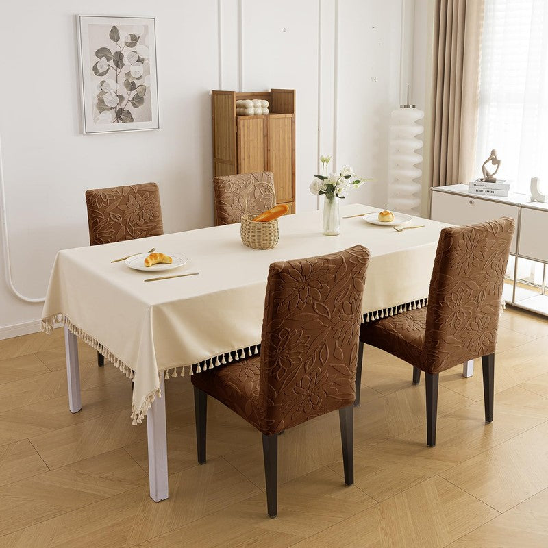 Novira Polyester Chair Cover - Set Of Four