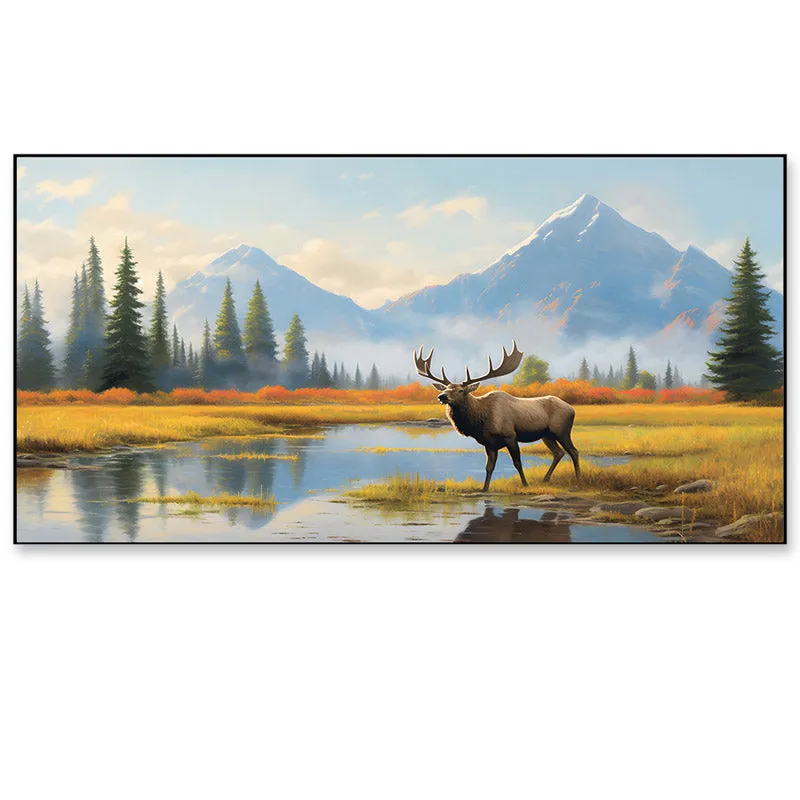 Antler Beauty Canvas Wall Painting media 4