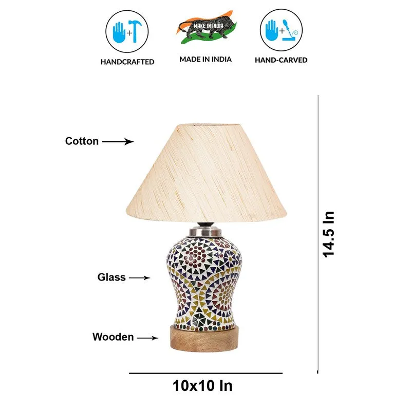 Wavon Wooden Table Lamp - Multicolor media 9