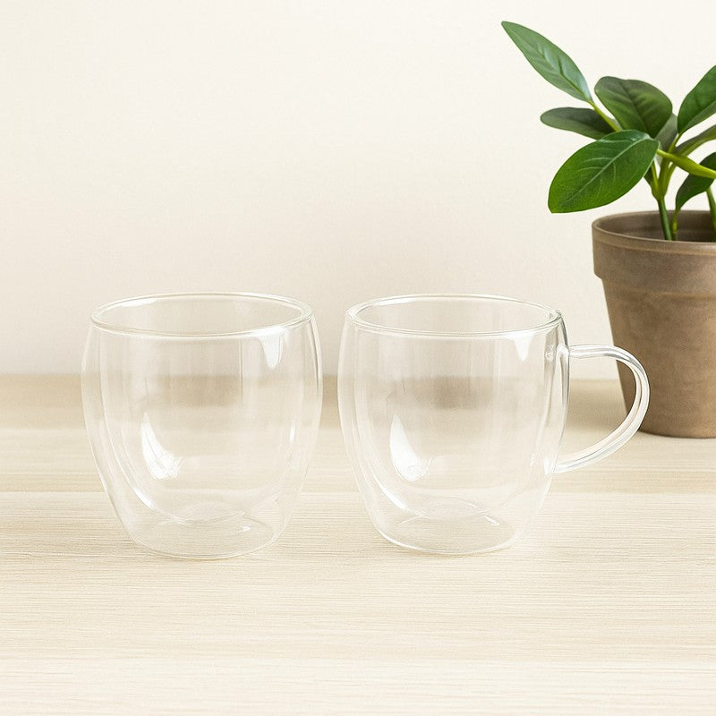 Cooltrex Glass Tea Cup (250 mL Each)  -  Set of Two media 3