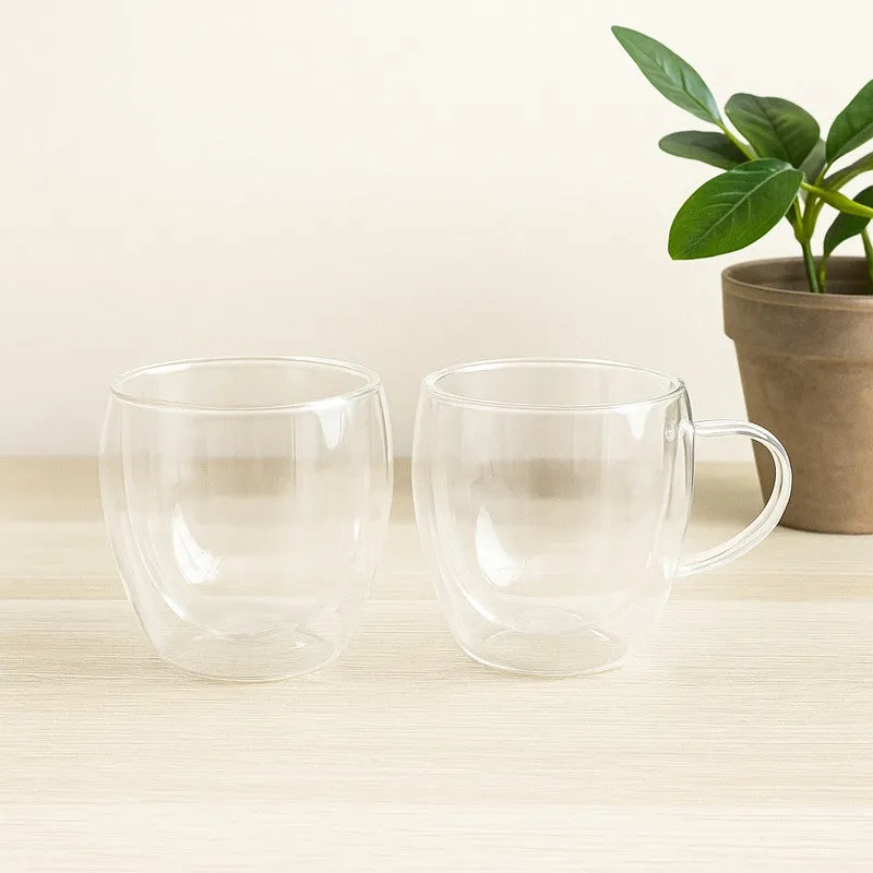 Cooltrex Glass Tea Cup (250 mL Each) - Set of Two media 3