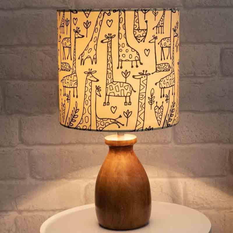 Nordic Tales Fabric Table Lamp - Beige,Brown