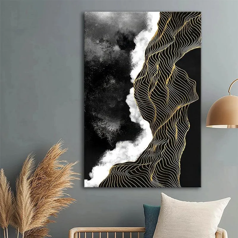 Ocean of Nyx Abstract Wall Painting media 4