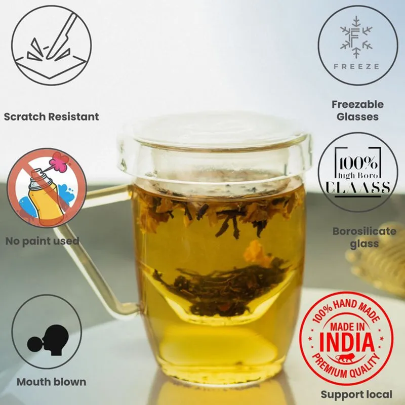 Beryllia Borosilicate Glass Tea Cup (350 mL) media 5