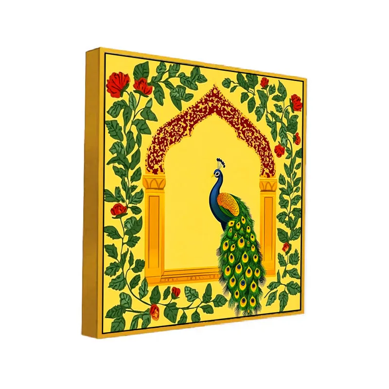 Mayura Jharokha Canvas Wall Art With Frame media 3