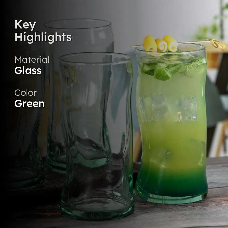 Pasabahce Curvisoy Glass Tumbler (440 ML) - Set Of Four media 2