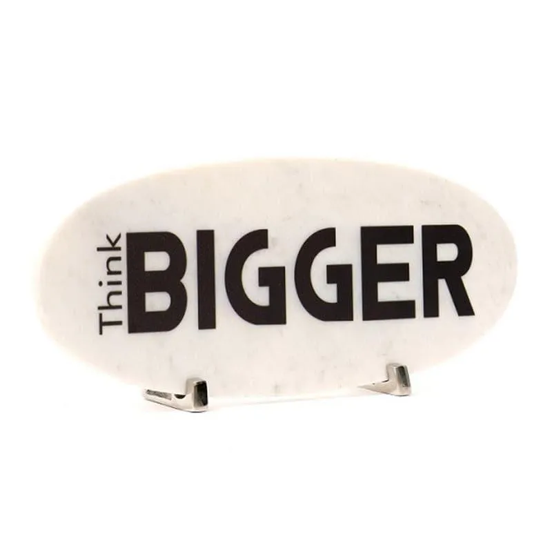 Think Bigger Printed Marble Showpiece media 3