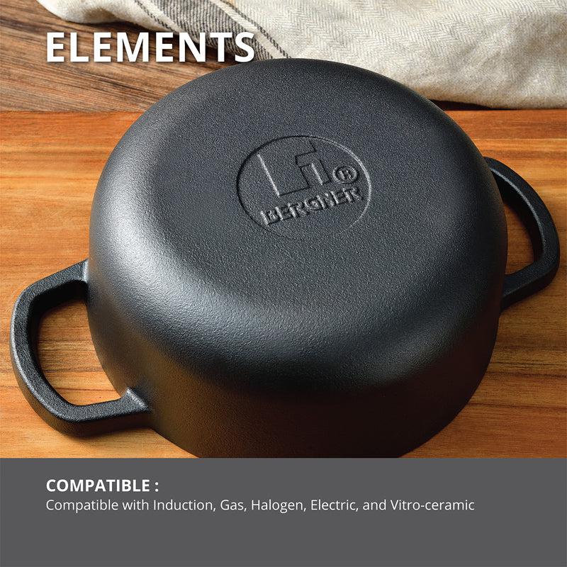 Bergner Induction Safe Cooking Pot With Lid - 2000 ml/9 Inches image 6