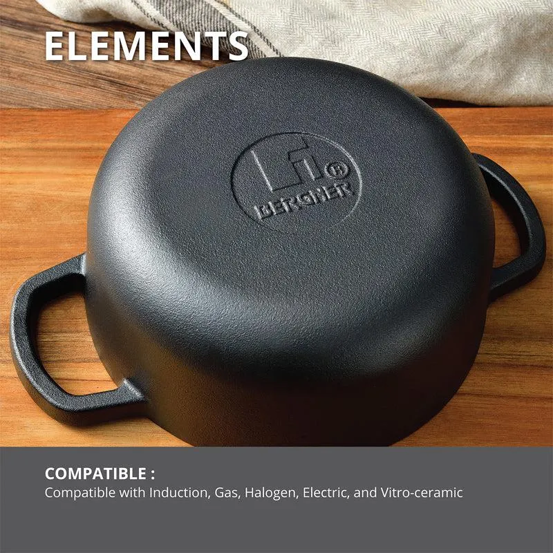 Bergner Induction Safe Cooking Pot With Lid - 2000 ml/9 Inches media 6