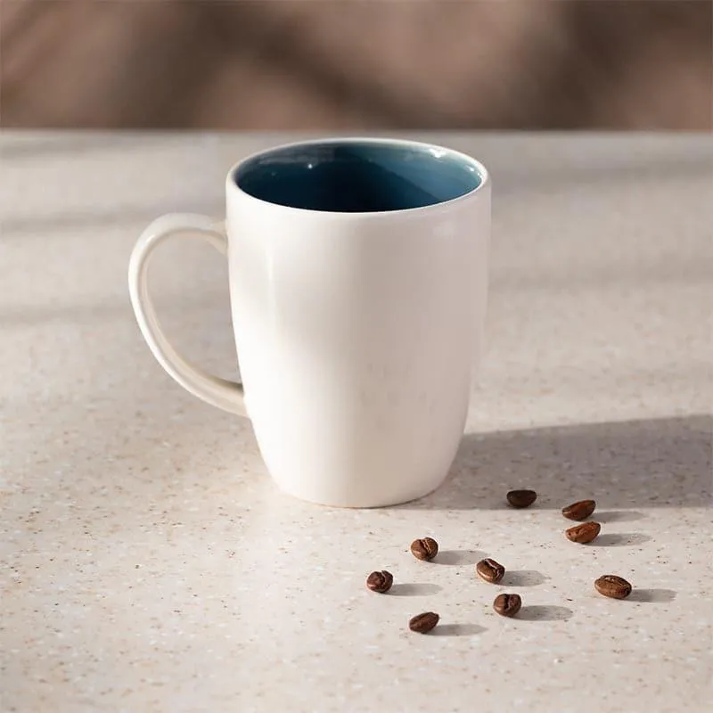 Wabi Sabi Porcelain Coffee Mug (295 mL) - Blue,White media 5