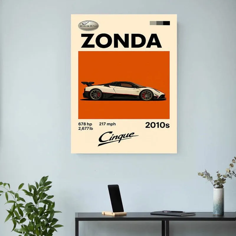 Zonda Cinque Legacy Wall Poster media 3