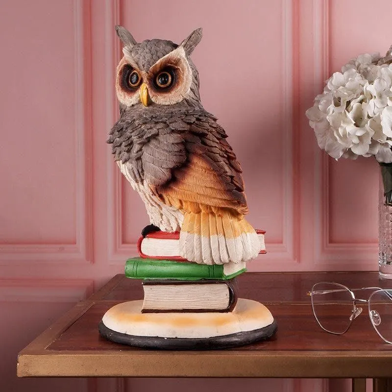 Nocturna Nest Owl Polyresin Showpiece media 1
