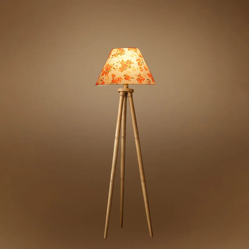 Fleura Cone Tripod Floor Lamp - Orange media 5
