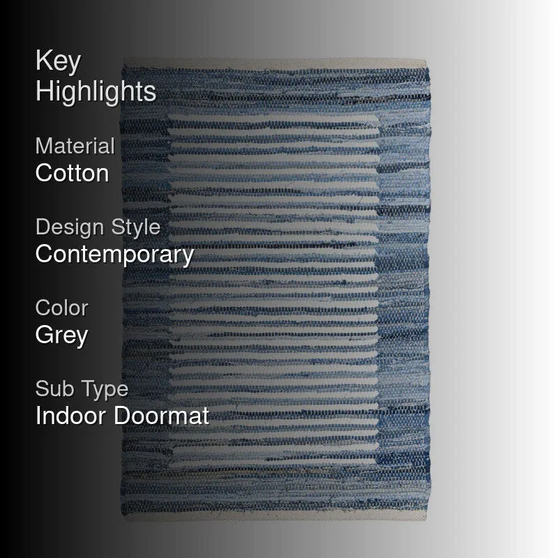 Draelin Cotton Door Mats - Grey media 2