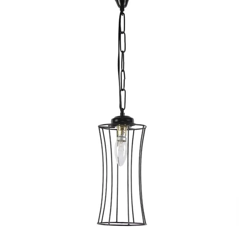 Curved Bottle Metal Ceiling Lamp media 5