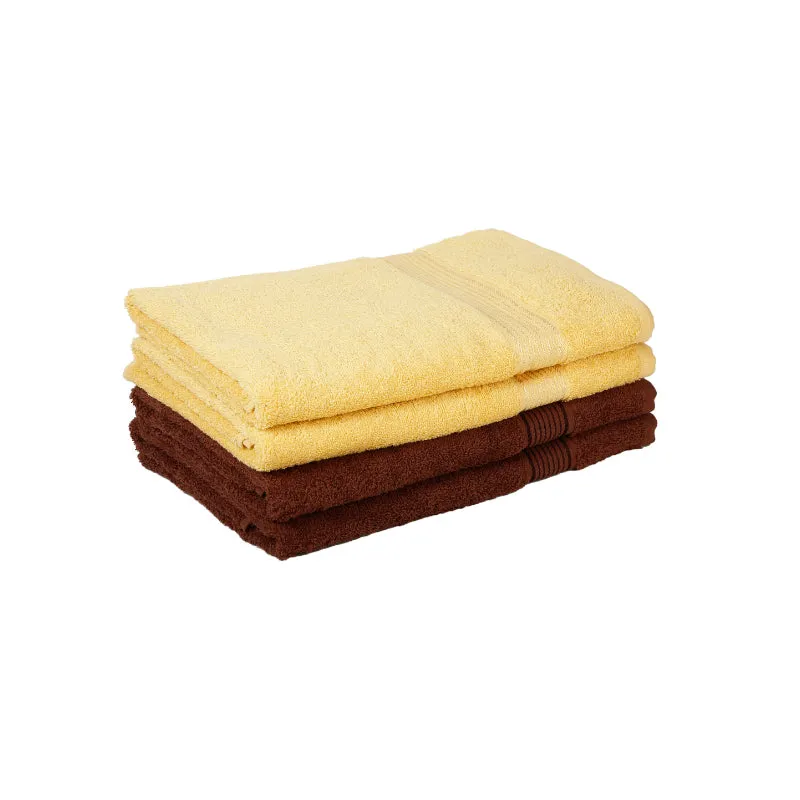 Bodil Bath Towel (Yellow & Brown) - Set Of Four media 5