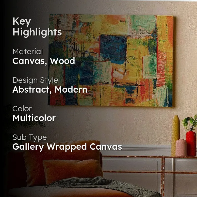 Dancing Brushstrokes Canvas Painting - Gallery Wrap media 2