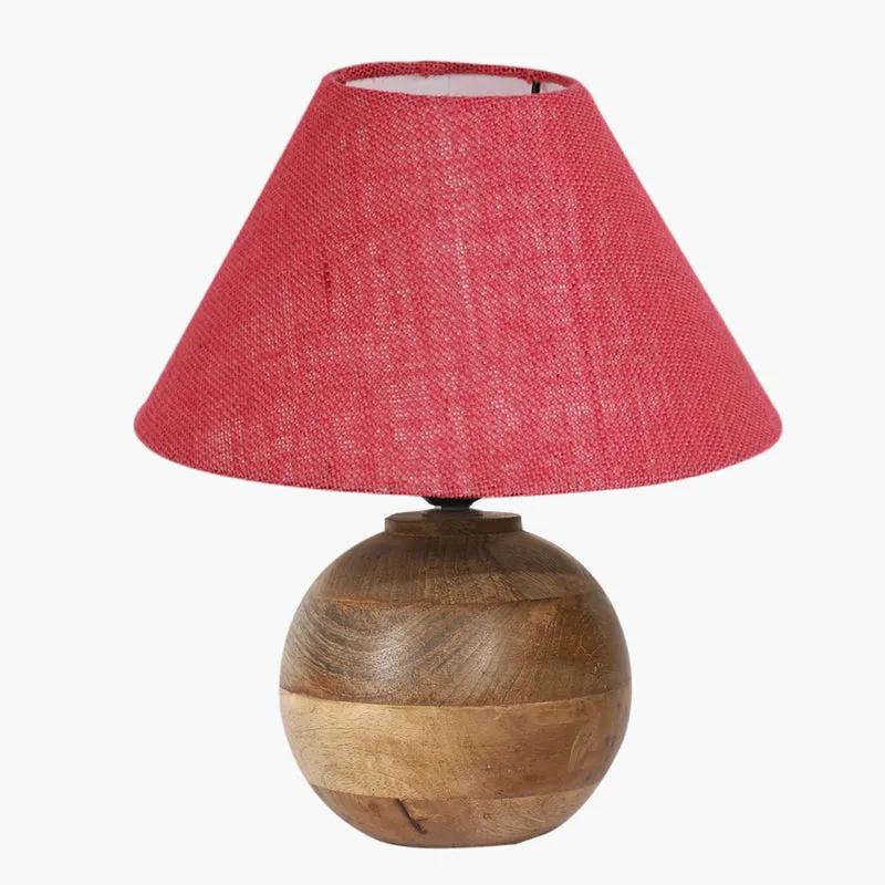 Sienna II Orb Jute Table Lamp - Pink,Brown media 6