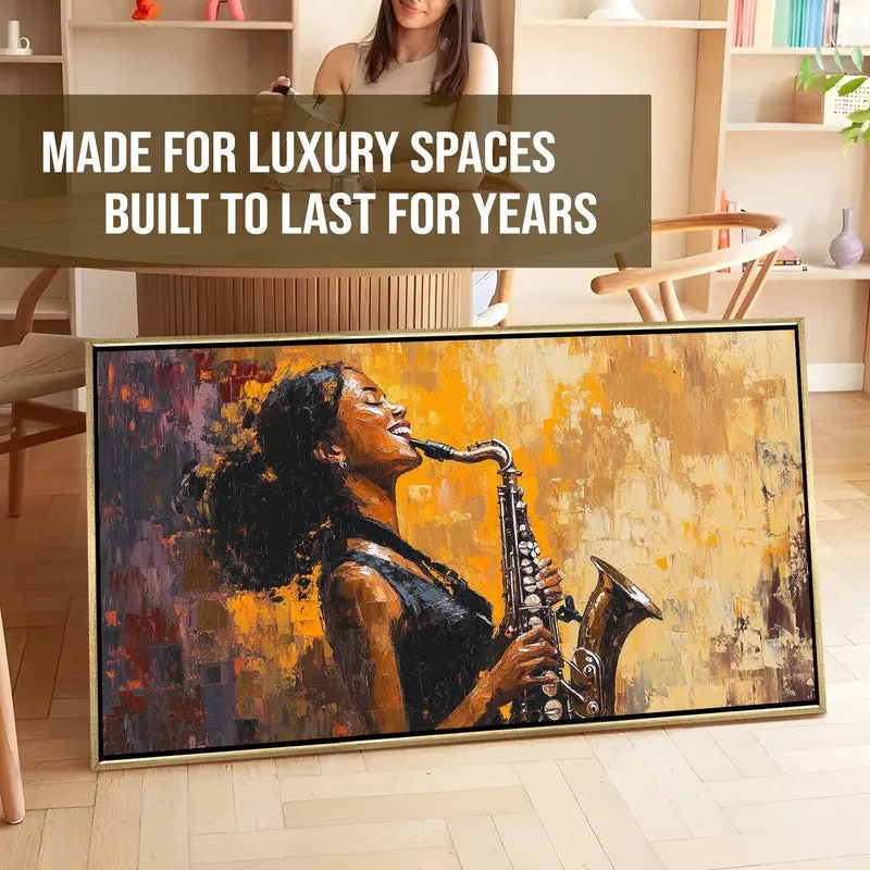 Gilded Canvas Wall Painting With Frame media 7
