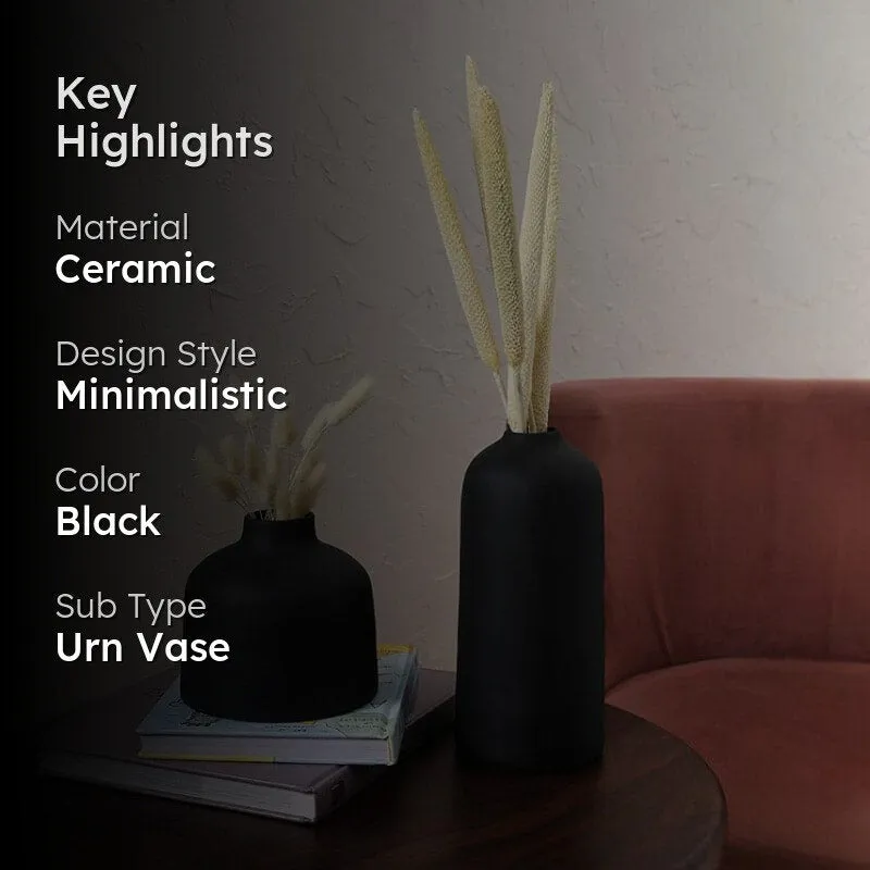 Abbot Vase (Black) - Set Of Two media 2