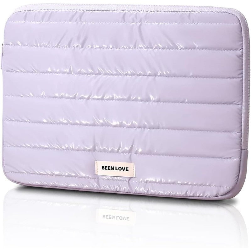 Midnight Purple Quilted Laptop Sleeve media 3