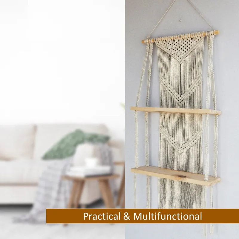 Aubri Macrame Wall Shelf media 7