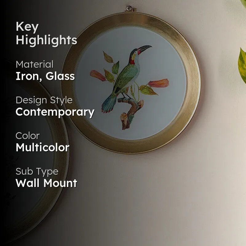 Golden Tale Enamel Iron and Glass Wall Plate media 2