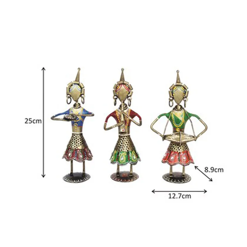Vibrant Troupe Showpiece - Set Of Three media 7