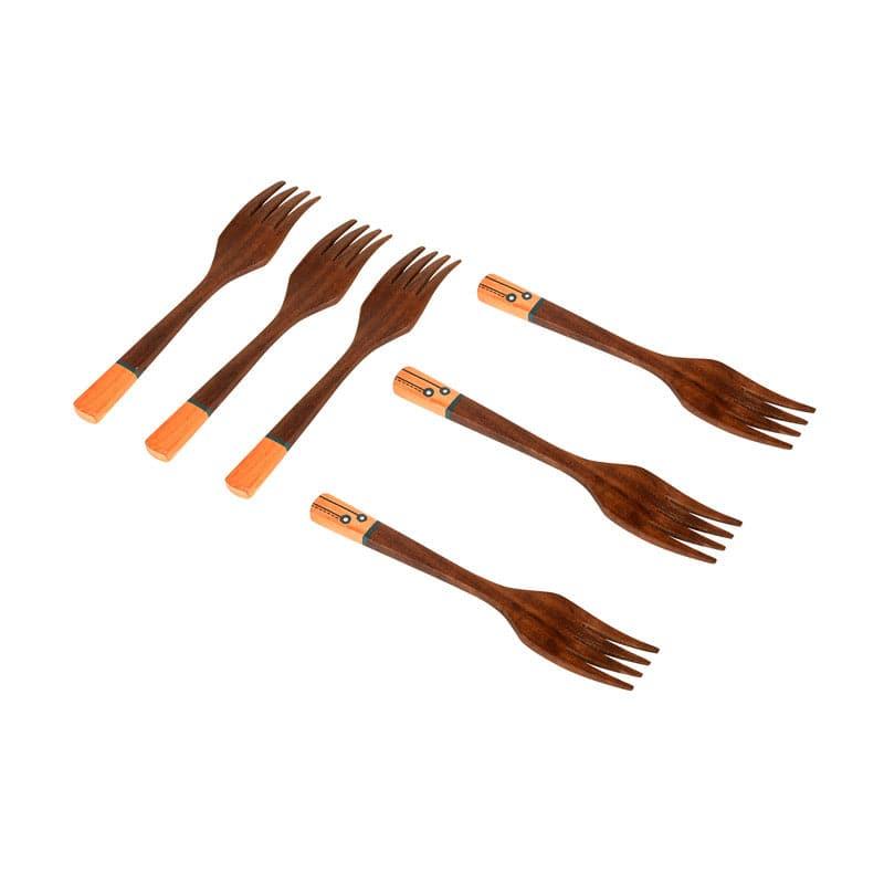 Veda Wooden Fork - Set Of Six image 3