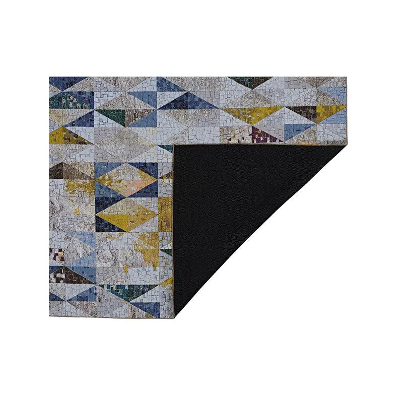 Katya Geometric Polyester Carpet - Yellow & Blue media 4