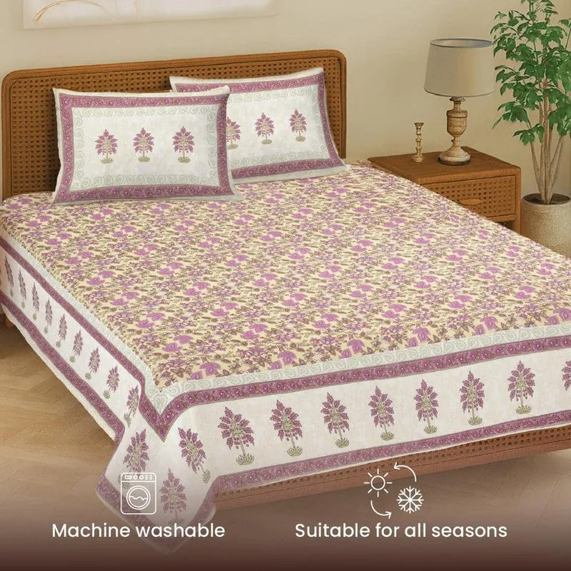 Urban Space Natural Harmony Cotton Bedsheet (Yellow) - 200 TC media 5