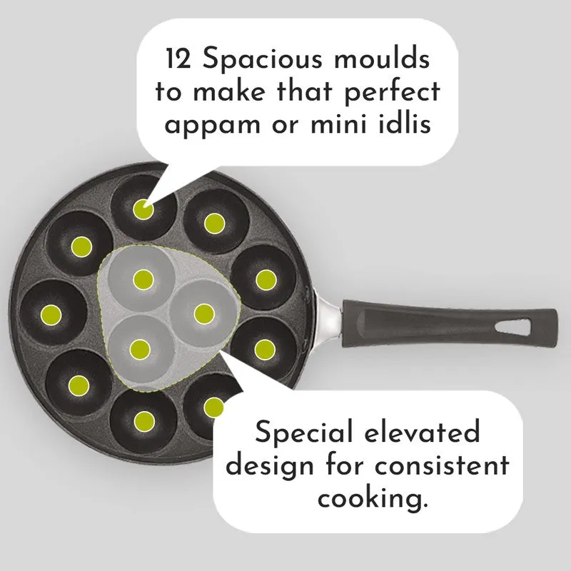 Classic Non-Stick Paniyaram Pan With Lid media 9