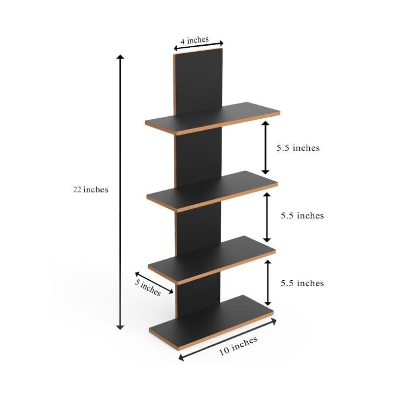 Quadra Block Wall Shelf - Black media 5