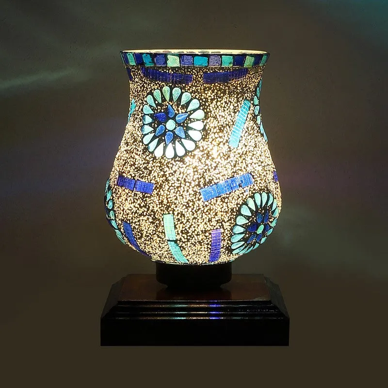 Prism Mosaic Glass Table Lamp - Multicolor media 7
