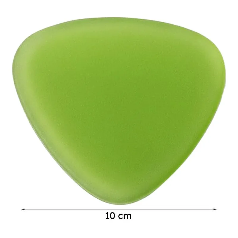 Glossy Pebble Glass Coaster (Green) - Set Of Four media 7