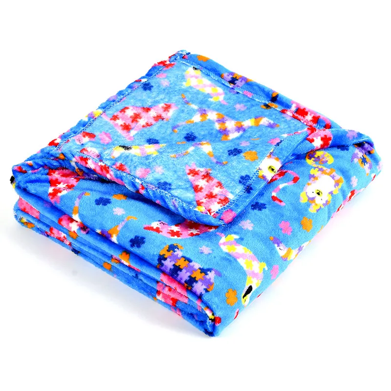Soft Kitty Kids Throw - Blue media 5