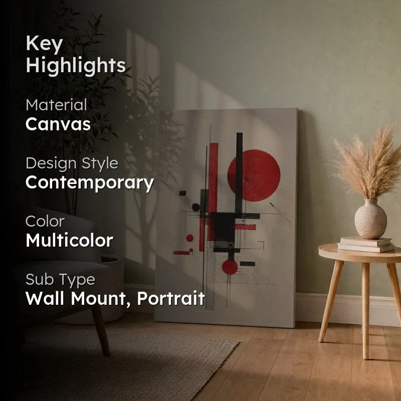 Modern Axis Composition Canvas Wall Art media 2