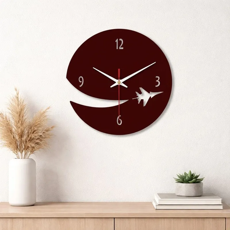 Sky Flyer Wooden Wall Clock media 1