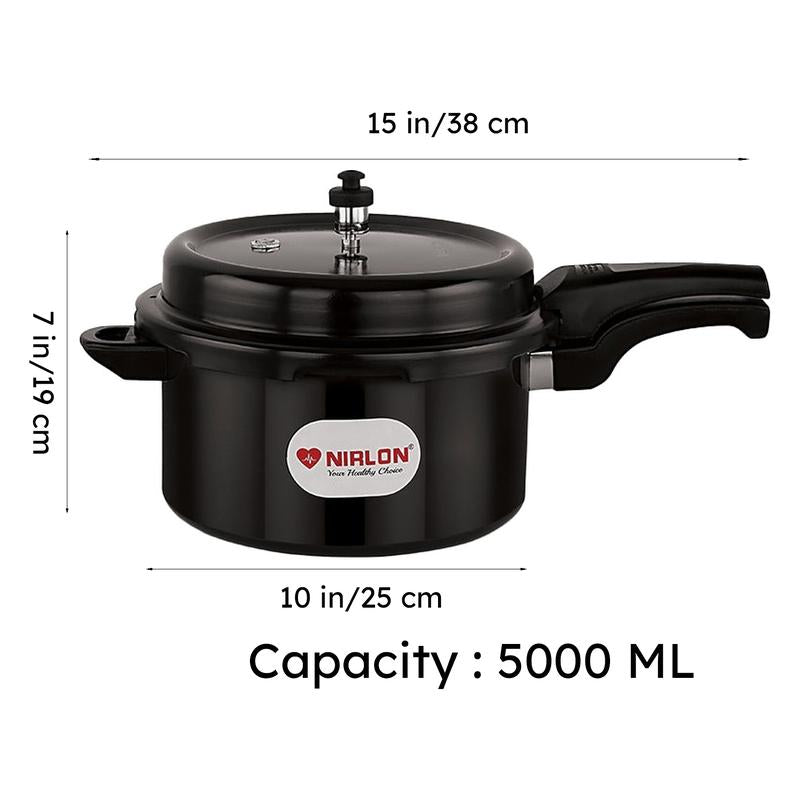 Nirlon Modern Hard Anodized Pressure Cooker - 5000 mL media 11