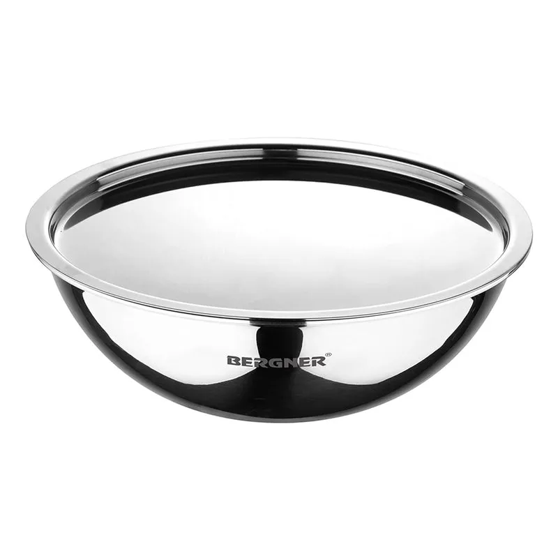 Bergner Argent Triply Stainless Steel Induction Base Tasra With Lid - 3900 ML media 9