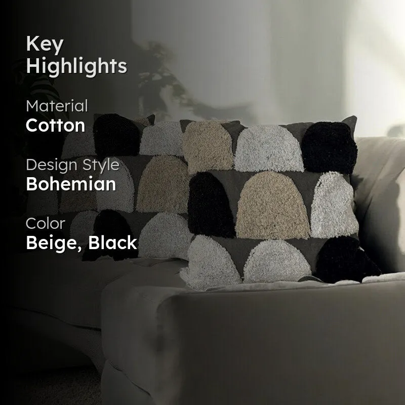 Stone Weft Tufted Cushion Cover Set - Set Of Three media 2