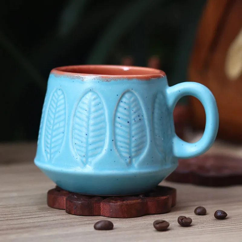 Adriano Ceramic Tea Cup (240 mL/Blue) media 1