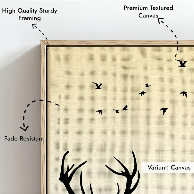 Moonlight Meadow Archival Canvas Wall Art - Natural Brown Frame media 6