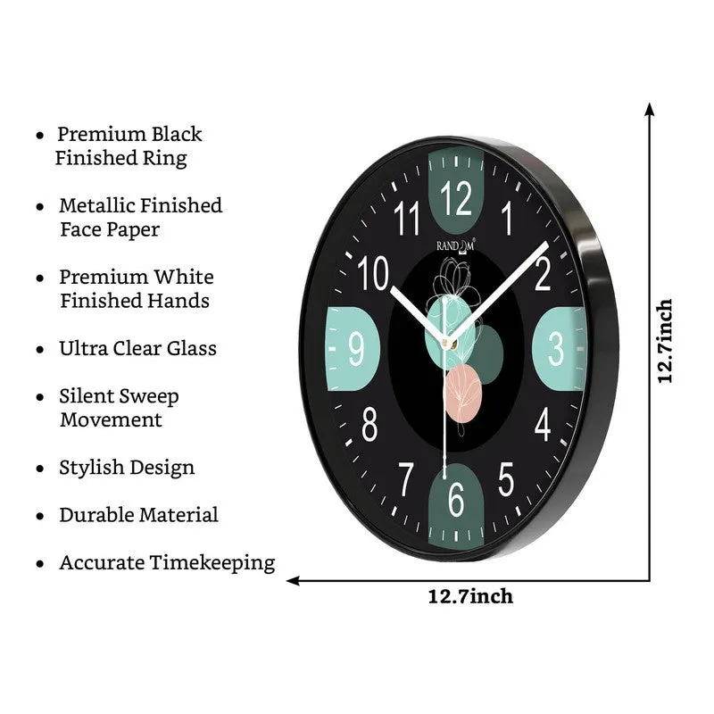 Mystic Round Analog Wall Clock - Black media 8