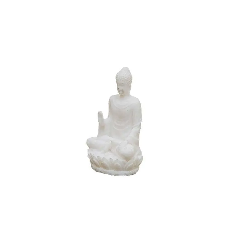 Pure White Buddha Statue media 4