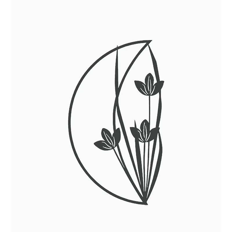 Tulip Flower Black Iron Wall Accent media 3