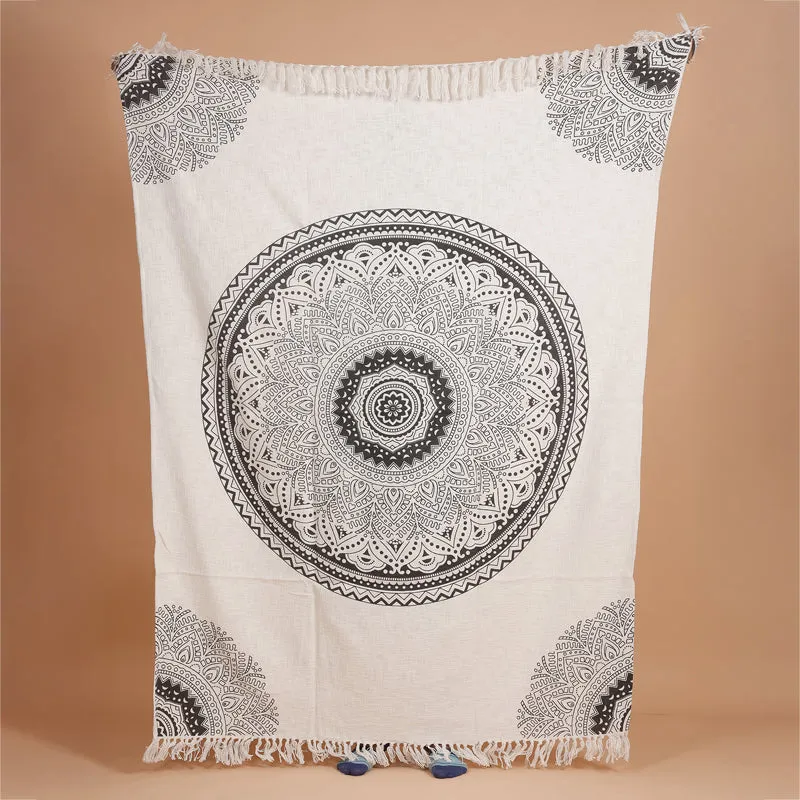 Kutch Knot Printed Cotton Throw media 3