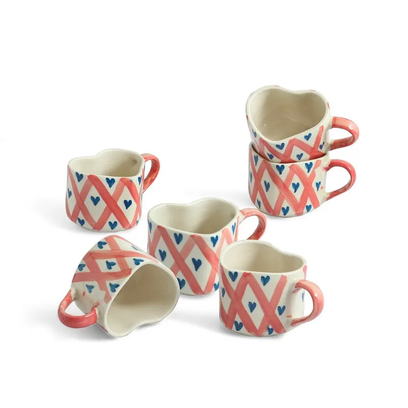 Sweetheart Ceramic Coffee Mug (300 mL Each) - Set Of Six media 3