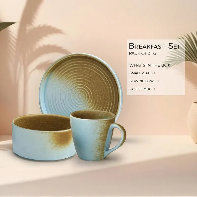 Aqua Sunrise Ceramic Tea Set (Copper) - Three Piece Set media 6